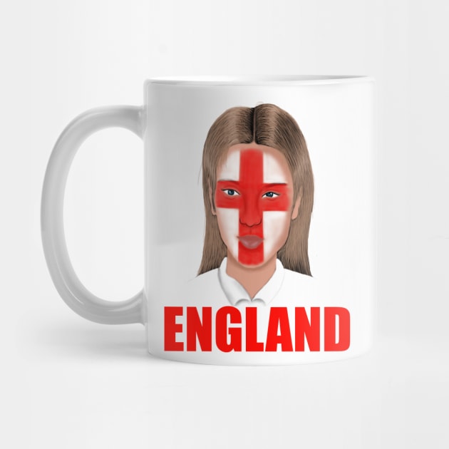 England Flag Football English Fan by Merchweaver